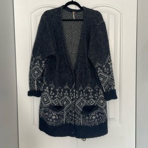 Free people oversize-fit knit cardigan